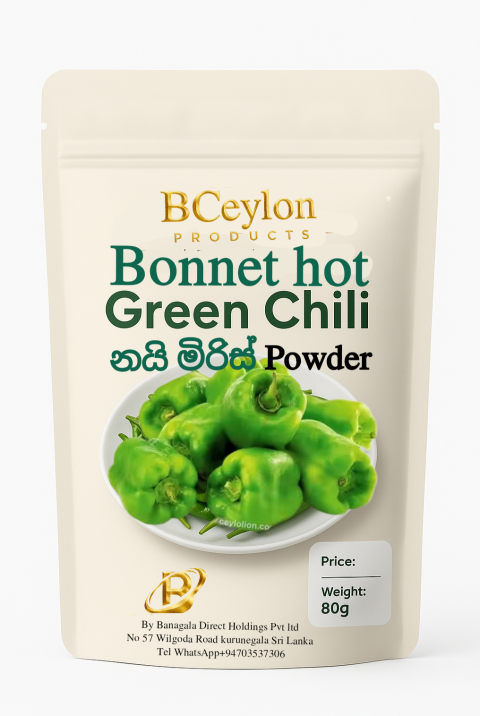 Bonnet hot green chili powder