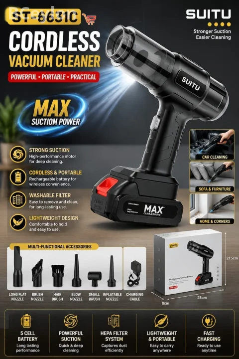 Cordless vacuum cleaner