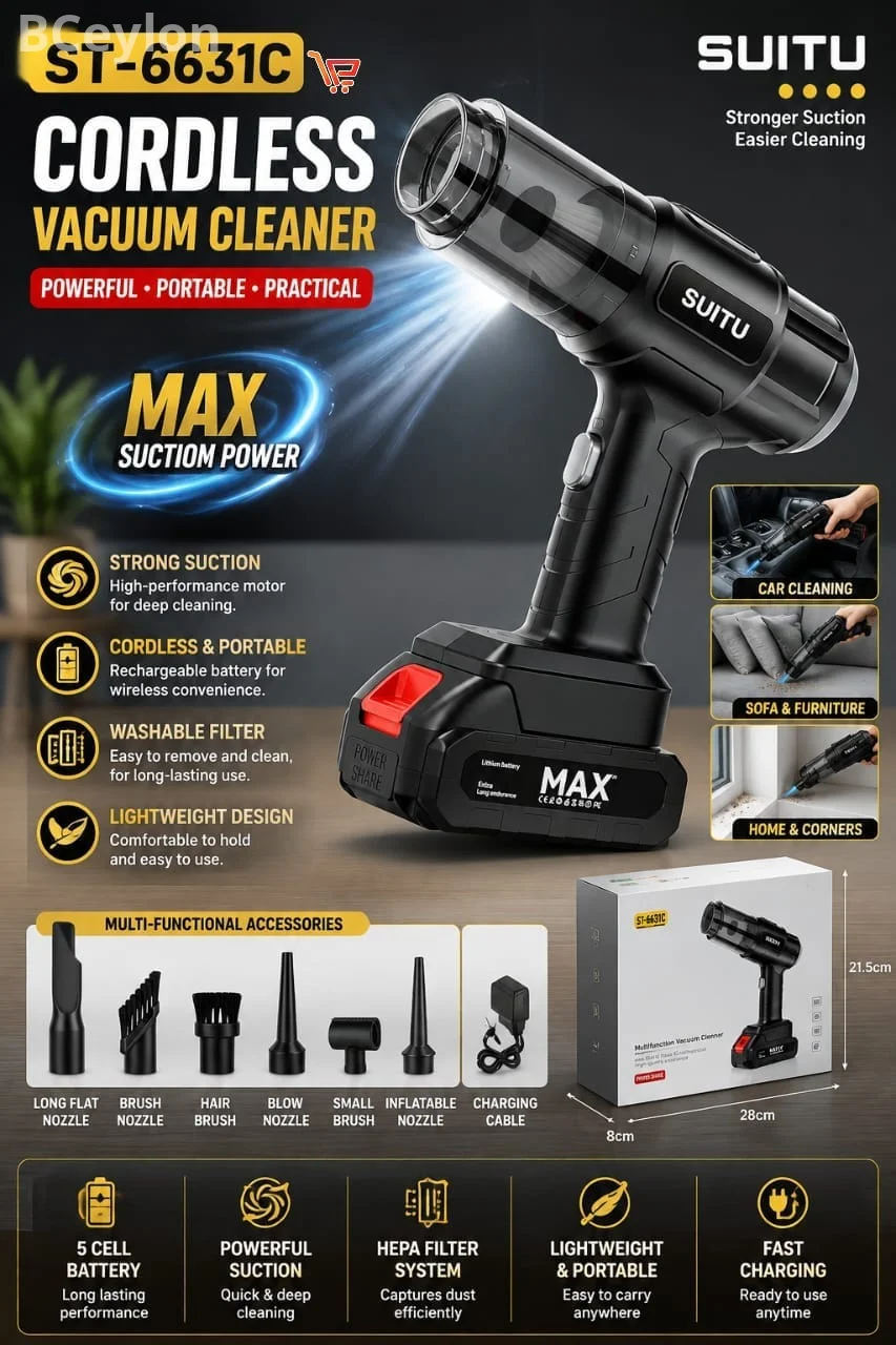 Cordless vacuum cleaner